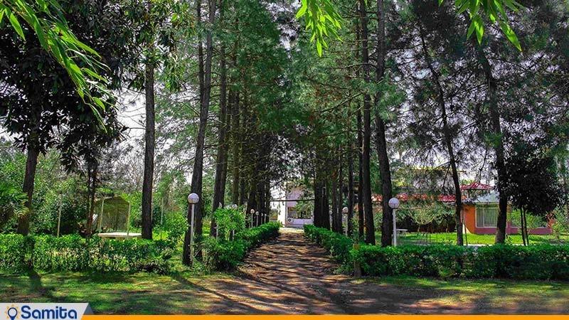 محوطه مجتمع اقامتی زیبا کنار بندر انزلی