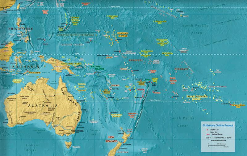 قاره استرالیا | معرفی کوچک ترین قاره دنیا + نقشه