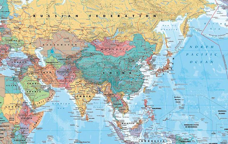 قاره آسیا | نقشه، جمعیت، مساحت و دیگر ویژگی های این قاره